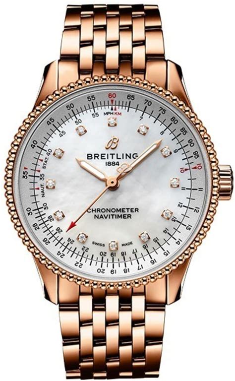 rose gold breitling womens watches|Breitling navitimer rose gold.